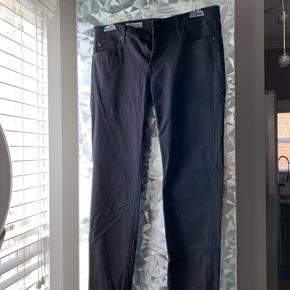 AG Black Straight Leg Jeans The Stevie Ankle Size 28/27 *ONLY ONE PAIR IN 28*